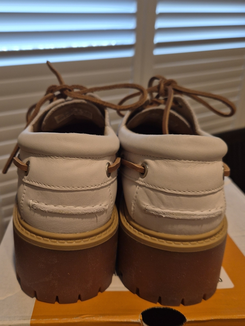 Timberland Leather Platform Boat Shoes - Picture 4 of 4